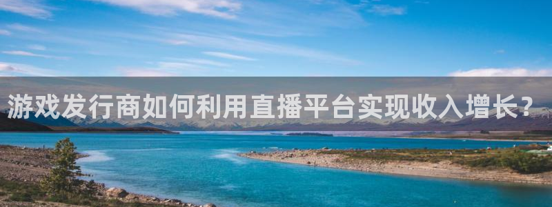 db电竞官网平台注册账号注意事项：游戏发行商如何利用直播平台实现收入增长？